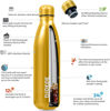 Picture of BJPKPK Water Bottles 25oz Insulated Stainless Steel Water Bottle-BPA Free, Shining Gold