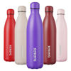 Picture of BJPKPK 25oz Stainless Steel Water Bottles Insulated Water Bottle Travel Sports Metal Water Bottles, Purple Cap