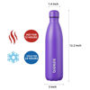 Picture of BJPKPK 25oz Stainless Steel Water Bottles Insulated Water Bottle Travel Sports Metal Water Bottles, Purple Cap