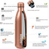 Picture of BJPKPK 25oz Stainless Steel Insulated Water Bottle Metal Thermos Water Bottle For Travel, Shining Copper