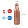 Picture of BJPKPK 25oz Stainless Steel Insulated Water Bottle Metal Thermos Water Bottle For Travel, Shining Copper