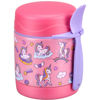 Picture of 10oz Soup Thermo for Hot Food Kids Insulated Food Jar,Thermo Hot Food Lunch Container, Width Mouth Stainless Steel Lunch Box for Kids with Spoon (Pink-Cute Horse)