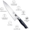 Picture of SHAN ZU 8 inch Japanese Chef Knife, Chefs Knife Kitchen Knives, Japanese Super Steel Sharp Chef's Knives with K133 Ergonomic Handle, Black Tortoise Genbu Series