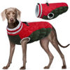 Picture of FUAMEY Dog Winter Jacket,Dog Cold Weather Coats Paded Dog Vest with Harness Built in Pet Warm Clothes Dog Apparel with Back Zipper Dog Water Resistant Coat for Small Medium Large Dogs Christmas XL