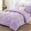 Picture of CozyLux King Comforter Set with Sheets 7 Pieces Bed in a Bag Light Purple All Season Lavender Bedding Sets with Comforter, Pillow Shams, Flat Sheet, Fitted Sheet and Pillowcases