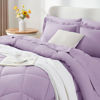 Picture of CozyLux King Comforter Set with Sheets 7 Pieces Bed in a Bag Light Purple All Season Lavender Bedding Sets with Comforter, Pillow Shams, Flat Sheet, Fitted Sheet and Pillowcases