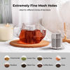 Picture of Reinmoson Tea Strainers for Loose Tea, Extra Fine Mesh Tea Infuser, 304 Stainless Steel & Updated Slim Threaded Lid, Loose Leaf Tea Steeper for Black Tea, Rooibos, etc