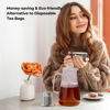 Picture of Reinmoson Large Tea Infuser for Loose Tea & Spice Infuser for Cooking, Extra Fine Mesh Tea Strainers, 304 Stainless Steel Steeper for Black Tea, Rooibos, etc