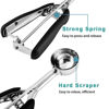 Picture of Mini Cookie Scoop, Cookie Dough Scoop, 2 Teaspoons/ 10 ML, 2/3 Tablespoons Spring-Loaded Scoop, Melon Baller Scoop, 18/8 Stainless Steel, Comfortable Grip