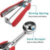 Picture of Small Cookie Scoop, Cookie Dough Scoop, 1 Tablespoons/ 15 ml/ 0.5 oz, Spring-Loaded Scoop, 18/8 Stainless Steel, Comfortable Grip