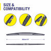 Picture of 5 PLUS Rear Wiper Blade 16 inch (16-B),Replacement for Honda Odyssey 2023 2022 2021 2020 2019 2018 2017 2016-2005 Passport 2023-2019 Insight 2011 2010 Back Windshield +More