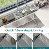 Picture of Dreatim 30 inch Kitchen Faucet Absorbent Mat - Diatomaceous Earth Splash Guard for Sink Faucet, Aesthetic Water Absorbing Stone Tray in The Modern Home[Grey, 30" x 3.9"]