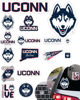 Picture of UConn Stickers (14 Piece) UConn Huskies Gifts for Men Football Fans for Car Laptop Water Bottle + 2 Large UConn Huskies Car Decals, 10 Water Bottle Size, 2 Keyboard UConn Merch (UCONN Huskies)