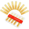 Picture of Sovvid 10 Pack Professional Alto Saxophone Reeds with Plastic Box, Strength 1.5 Alto Sax Reeds, Laser Engraved Marking & Thinner Reed Tip for Easy of Play, Traditional Reeds for Saxophone Alto