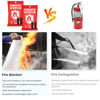 Picture of DIBBATU Fire Blanket for Home and Kitchen, Fire Blankets Emergency for Home, Emergency Fire Blankets Retardant for House, Fireproof Blanket, Survival FireBlanket for Kitchen,Fireplace, Grill, BBQ