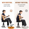 Picture of CAHAYA Guitar Foot Stool: 6 Position Height Guitar Foot Rest Folding Extra Stable Foot Rest Stool with Rubber Feet and Non-Slip Rubber Pad for Classical Guitar Player CY0337