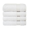 Picture of Cotton Paradise 100% Cotton Turkish Washcloths for Bathroom 4 Piece Soft Absorbent Small Hand Face Towels Fluffy Wash Rags for Body, White Wash Cloths