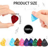 Picture of DECYOOL 100pcs Guitar Picks in Gradient Color, Medium Thickness Celluloid Guitar Picks, Metal Guitar Picks for UKulele, Electric Guitar, Acoustic Guitar, Bass,Banjo (0.96 mm)