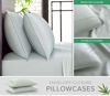 Picture of Full Sheets by Pure Bamboo, Genuine 100% Organic Viscose Derived from Bamboo Bed Sheet Set, Luxuriously Soft & Cooling, Double Stitching, Lifetime Quality Promise (Full, Sea Glass)