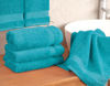 Picture of Cotton Paradise Hand Towels for Bathroom, 100% Cotton Turkish 4 Piece Hand Towel Set, Soft Absorbent Face Towels Clearance Set, Aqua Blue Hand Towels