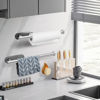 Picture of DEKAVA Paper Towel Holder Under Cabinet for Kitchen, Adhesive Paper Towel Holder Wall Mount, SUS304 Stainless Steel 13 inch(1,Silver)