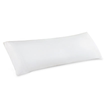 Picture of Bedsure Body Pillow Cover - Rayon Derived from Bamboo, Long Cooling Pillow Cases for Hot Sleepers, Soft & Breathable Body Pillow Pillowcase with Envelope Closure, 1 Pack, White, 20x54 Inches