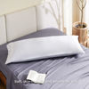 Picture of Bedsure Body Pillow Cover - Rayon Derived from Bamboo, Long Cooling Pillow Cases for Hot Sleepers, Soft & Breathable Body Pillow Pillowcase with Envelope Closure, 1 Pack, White, 20x54 Inches