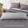 Picture of Bedsure Body Pillow Case Cover - Rayon Made from Bamboo, Long Cooling Pillow Cases, Soft & Breathable Body Pillowcase with Envelope Closure, Gift for Women or Men, Light Grey, 1 Pack, 20x54 Inches