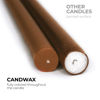 Picture of CANDWAX 10 inch Taper Candles Set of 4 - Dripless Tapered Candles and Unscented Candlesticks - Perfect as Dinner Candles and Household Candles - Brown Candles for Home Decor