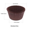 Picture of Bake Choice 200pcs Standard Brown cupcake liners for baking,food-grade cupcake wrappers, grease-proof parchment muffin liners for Christmas decorations