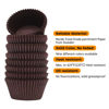 Picture of Bake Choice 200pcs Standard Brown cupcake liners for baking,food-grade cupcake wrappers, grease-proof parchment muffin liners for Christmas decorations