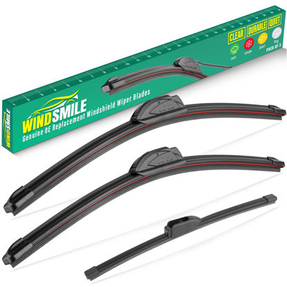 Picture of 28" 14" 13" Windshield Wiper Blades Replacement for Hyundai Elantra 2012 2013 2014 2015 2016 Elantra GT 2017 Premium All Weather Front Rear Wipers Set - OEM Quality (Pack of 3)