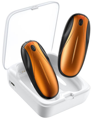 Picture of Hand Warmers Rechargeable 2 Pack, 14000mAh Electric Hand Warmers with Charging Case, Quick Charge Portable Heater,Gifts for Christmas, Winter, Outdoor, Camping, Hunting Accessories