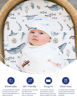 Picture of TotAha Premium Soft Bassinet Sheet for Boy Girl, Super Stretchy Jersey Knit Bassinet Fitted Sheet, Compatible with Halo, Maxi COSI, Mika Micky, SNOO, and Other Bassinet, 2 Pack (Sea Animal)