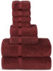 Picture of Chakir Turkish Linens | Hotel & Spa Quality 100% Cotton Premium Turkish Towels | Soft & Absorbent (8-Piece Towel Sets, Cranberry)