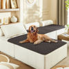 Picture of gogobunny 100% Double Sided Waterproof Dog Blanket Soft Pet Bed Cover Reversible Protect Furniture Couch Sofa Car for Puppy Large Dog Cat (Dark Coffee/Light Coffee, 40x50 Inch (Pack of 1))