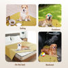Picture of gogobunny 100% Double Sided Waterproof Dog Blanket Soft Pet Bed Cover Reversible Protect Furniture Couch Sofa Car for Puppy Cat Kids (Dark Yellow/Light Yellow, 30x80 Inch (Pack of 1))
