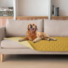 Picture of gogobunny 100% Double-Sided Waterproof Dog Bed Cover Pet Blanket Sofa Couch Furniture Protector for Puppy Large Dog Cat, Reversible (30x90 Inch (Pack of 1), Dark Yellow/Light Yellow)