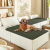 Picture of gogobunny 100% Double Sided Waterproof Dog Blanket Soft Pet Bed Cover Reversible Protect Furniture Couch Sofa Car for Puppy Large Dog Cat (Dark Olive/Light Olive, 40x50 Inch (Pack of 1))