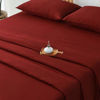 Picture of SONORO KATE Bed Sheet Set Super Soft Microfiber 1800 Thread Count Luxury Egyptian Sheets 16-Inch Deep Pocket，Wrinkle and Hypoallergenic-4 Piece (Burgundy, King)