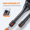 Picture of AstroAI 62.4" Ice Scrapers for Car Windshield and Extendable Snow Brush with Foam Grip and 360° Pivoting Brush Head for Christmas Car Auto Truck SUV(Orange)