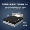 Picture of yescool Weighted Blanket for Adults (12 lbs, 48" x 72", Black) Cooling Heavy Blanket for Sleeping Perfect for 110-130 lbs, Twin Size Breathable Blanket with Premium Glass Bead, Machine Washable