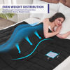 Picture of yescool Weighted Blanket for Adults (15 lbs, 48" x 72", Black) Cooling Heavy Blanket for Sleeping Perfect for 160-180 lbs, Twin Size Breathable Blanket with Premium Glass Bead, Machine Washable