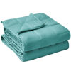 Picture of yescool Weighted Blanket for Adults (12 lbs, 60" x 80", Teal) Cooling Heavy Blanket for Sleeping Perfect for 110-130 lbs, Queen Size Breathable Blanket with Premium Glass Bead, Machine Washable