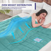 Picture of yescool Weighted Blanket for Adults (12 lbs, 60" x 80", Teal) Cooling Heavy Blanket for Sleeping Perfect for 110-130 lbs, Queen Size Breathable Blanket with Premium Glass Bead, Machine Washable
