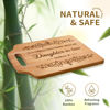 Picture of AceThrills Daughter in Law Gifts -12.3"L x 8.7"W x 0.4"Th Engraved Bamboo Cutting Board - Gifts for Daughter in Law Gifts from Mother in Law, Daughter in Law Christmas Birthday Gifts