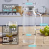Picture of 1.6 Liter 54 oz Glass Pitcher with Lid and Spout, Bivvclaz Glass Water Pitcher for Fridge, Glass Carafe for Hot/Cold Water, Iced Tea Pitcher, Drink Pitcher for Coffee, Juice and Homemade Beverage
