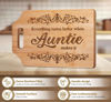 Picture of AceThrills Auntie Gifts, Best Auntie Ever Gifts - Engraved Bamboo Cutting Board 12.3"L x 8.7"W x 0.4"Th - Auntie Gift Ideas, Auntie Birthday Gifts, Auntie Gifts from Niece Nephew