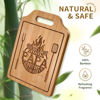 Picture of AceThrills Papa Gifts - Engraved Bamboo Cutting Board 12.3"L x 8.7"W x 0.4"Th - Papa birthday Gifts from Grandkids, Gifts for Papa, Papa Christmas Gifts