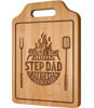 Picture of AceThrills Step Dad Gift, Birthday Gifts for Step Dad - Engraved Bamboo Cutting Board 12.3"L x 8.7"W x 0.4"Th - Step Dad Father Day Gifts, Step Dad Christmas Gifts